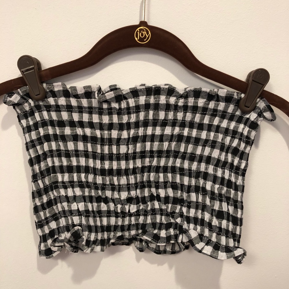 Gingham Tube Top